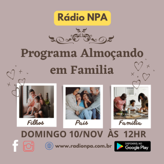 Um programa cheio de música boa para seu Almoço em Família.