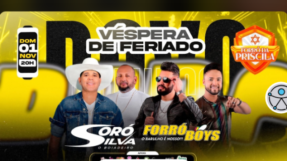 SORÓ SILVA E FORRÓ BOYS NO FORRÓ DA PRISCILA
