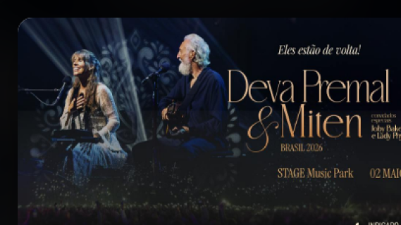Deva Premal & Miten – Tour Brasil 2026