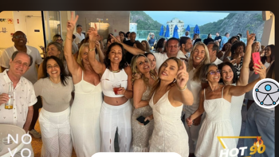 BAILE DO BRANCO DA HOT 90 NO ROOFTOP DO NOVOTEL LEME.